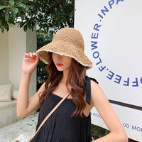 Women's Vacation Simple Style Bow Knot Big Eaves Sun Hat sku image 5