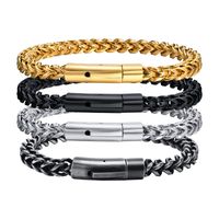 Simple Style Solid Color Stainless Steel Bracelets sku image 5