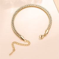 Streetwear Solid Color Stainless Steel Bracelets In Bulk main image 1