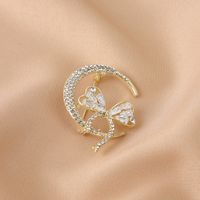 Simple Style Flower Bow Knot Alloy Inlay Zircon Women's Brooches main image 3