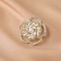 Simple Style Flower Bow Knot Alloy Inlay Zircon Women's Brooches sku image 4