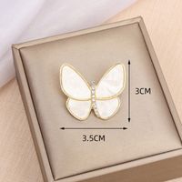 Simple Style Bow Knot Alloy Inlay Zircon Women's Brooches sku image 1