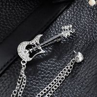 Simple Style Leaf Number Alloy Inlay Zircon Unisex Brooches sku image 3