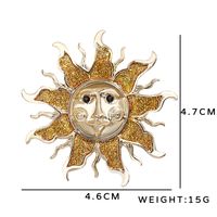 Vintage Style Sun Alloy Plating Unisex Brooches main image 5