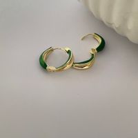 1 Pair Commute Color Block Plating Alloy Gold Plated Earrings sku image 2