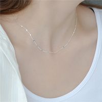 Simple Style Solid Color Sterling Silver Plating Gold Plated Necklace main image 5