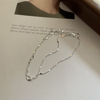 Simple Style Solid Color Sterling Silver Plating Gold Plated Necklace main image 3