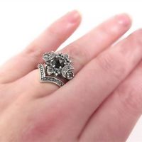 Retro Star Zircon Alloy Wholesale Rings main image 3