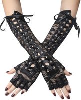 Women's Sexy Solid Color Bow Knot Gloves 1 Pair sku image 1