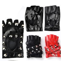 Frau Retro Sexy Herzform Leopard Handschuhe 1 Paar main image 2