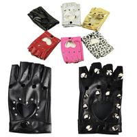Women's Retro Sexy Heart Shape Leopard Gloves 1 Pair main image 3