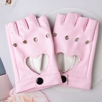 Women's Retro Sexy Heart Shape Leopard Gloves 1 Pair sku image 10