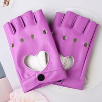 Women's Retro Sexy Heart Shape Leopard Gloves 1 Pair sku image 9