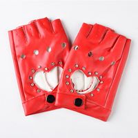 Women's Retro Sexy Heart Shape Leopard Gloves 1 Pair sku image 16