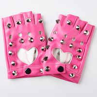 Women's Retro Sexy Heart Shape Leopard Gloves 1 Pair sku image 28