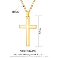 Retro Cross Alloy Plating Men's Pendant Necklace main image 2