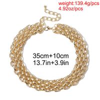 Retro Cool Style Solid Color Alloy Plating Women's Choker main image 2