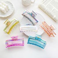 Simple Style Solid Color Plastic Handmade Hair Claws main image 1