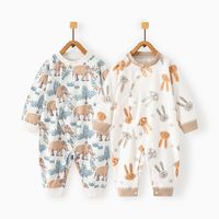 Casual Animal Cotton Baby Rompers main image 1