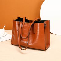Women's Medium Summer Pu Leather Business Bag Sets sku image 2