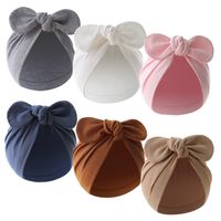 Petites Filles Bébés Garçons Mignon Couleur Unie Chapeau De Bébé main image 1