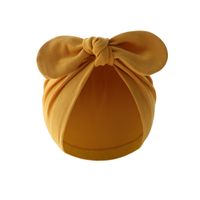 Baby Girl's Baby Boy's Simple Style Solid Color Bow Knot Baby Hat sku image 22