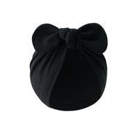 Baby Girl's Baby Boy's Simple Style Solid Color Bow Knot Baby Hat sku image 2