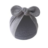 Baby Girl's Baby Boy's Simple Style Solid Color Bow Knot Baby Hat sku image 1