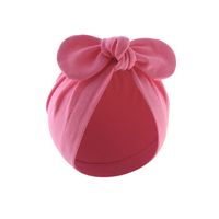 Baby Girl's Baby Boy's Simple Style Solid Color Bow Knot Baby Hat sku image 12