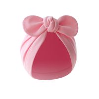 Baby Girl's Baby Boy's Simple Style Solid Color Bow Knot Baby Hat sku image 14