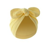 Baby Girl's Baby Boy's Simple Style Solid Color Bow Knot Baby Hat sku image 10