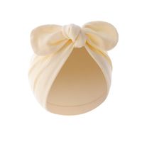 Baby Girl's Baby Boy's Simple Style Solid Color Bow Knot Baby Hat main image 2