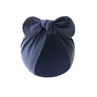 Baby Girl's Baby Boy's Simple Style Solid Color Bow Knot Baby Hat sku image 23