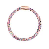 Sweet Colorful Sequin Pu Leather Women's Bangle main image 4