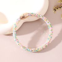 Sweet Colorful Sequin Pu Leather Women's Bangle main image 3