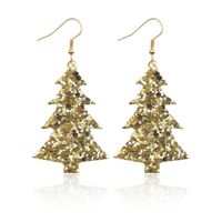 1 Pair Streetwear Christmas Tree Pu Leather Drop Earrings sku image 1