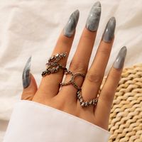 New Hollow Carved Ring Set Of 7 Retro Joint Ring Set sku image 5