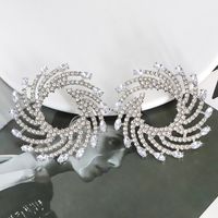 1 Pair Lady The Answer Inlay Alloy Rhinestones Earrings main image 9