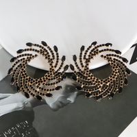 1 Pair Lady The Answer Inlay Alloy Rhinestones Earrings main image 8