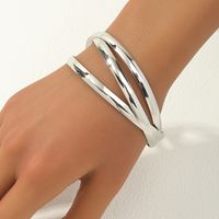 Nordic Style Round Alloy Wholesale Bangle sku image 2