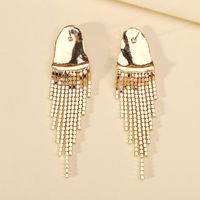 1 Pair Elegant Luxurious Solid Color Inlay Zinc Alloy Artificial Crystal Drop Earrings main image 7