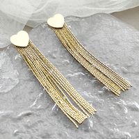 1 Pair Vacation Classic Style Round Solid Color Plating 304 Stainless Steel Gold Plated Drop Earrings main image 2
