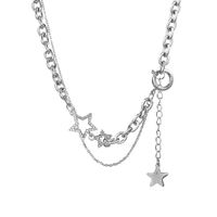 Simple Style Pentagram Star Alloy Patchwork Women's Pendant Necklace main image 3