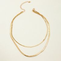 Simple Style Solid Color Alloy Polishing Women's Necklace main image 3