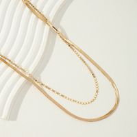 Simple Style Solid Color Alloy Polishing Women's Necklace main image 4