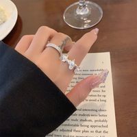 Simple Style Heart Shape Artificial Crystal Alloy Wholesale Rings main image 3