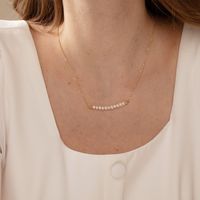 Simple Style Irregular Freshwater Pearl Copper 14k Gold Plated Pendant Necklace In Bulk sku image 2
