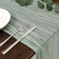 Casual Solid Color Polyester Table Runner main image 4