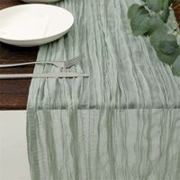 Casual Solid Color Polyester Table Runner main image 1