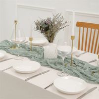 Casual Solid Color Polyester Table Runner main image 3